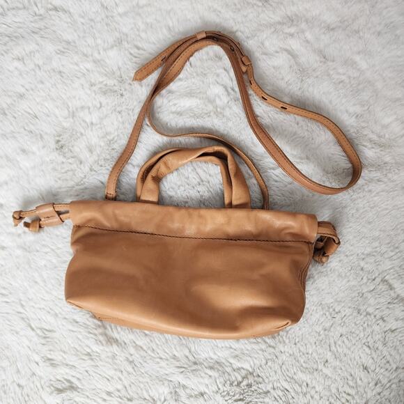 NEW Madewell Mini Piazza Crossbody Bag Timber Beam Tan Leather - Picture 5 of 11
